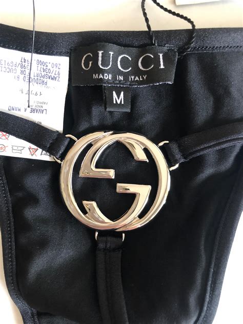 Tom Ford for Gucci S/S 1997 Runway Vintage Logo G String 